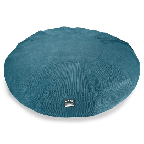 CloudSac 5000 XXXXXL Titanic Memory Foam Beanbag Sofa - Pom Pom Aegean Blue 05