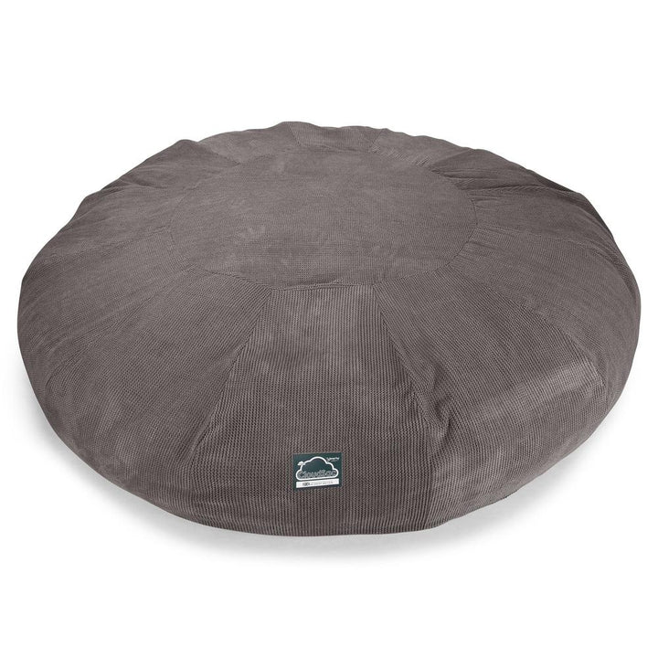 CloudSac 5000 XXXXXL Titanic Memory Foam Beanbag Sofa - Pom Pom Charcoal Grey 05