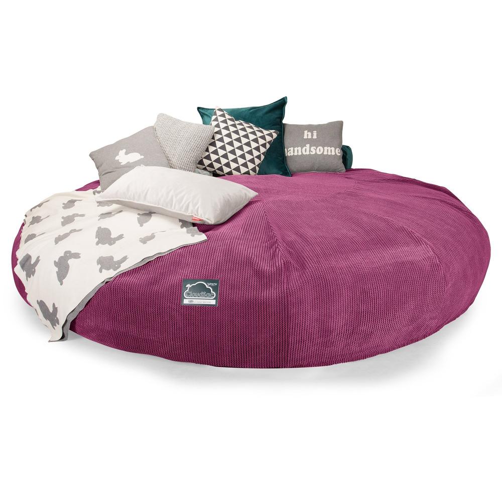 CloudSac 5000 XXXXXL Titanic Memory Foam Beanbag Sofa - Pom Pom Pink 05