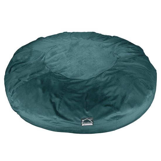 CloudSac 5000 XXXXXL Titanic Memory Foam Beanbag Sofa - Velvet Teal 07