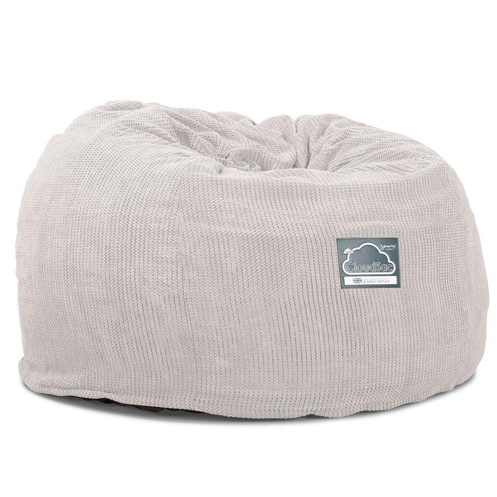 CloudSac 510 XL Large Memory Foam Beanbag - Pom Pom Ivory 06