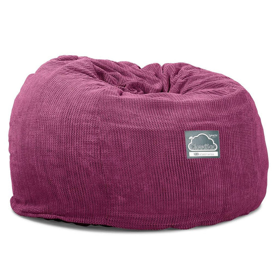 CloudSac 510 XL Large Memory Foam Beanbag - Pom Pom Pink 06