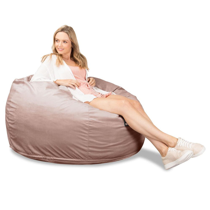 CloudSac 510 XL Large Memory Foam Beanbag - Velvet Rose Pink 03