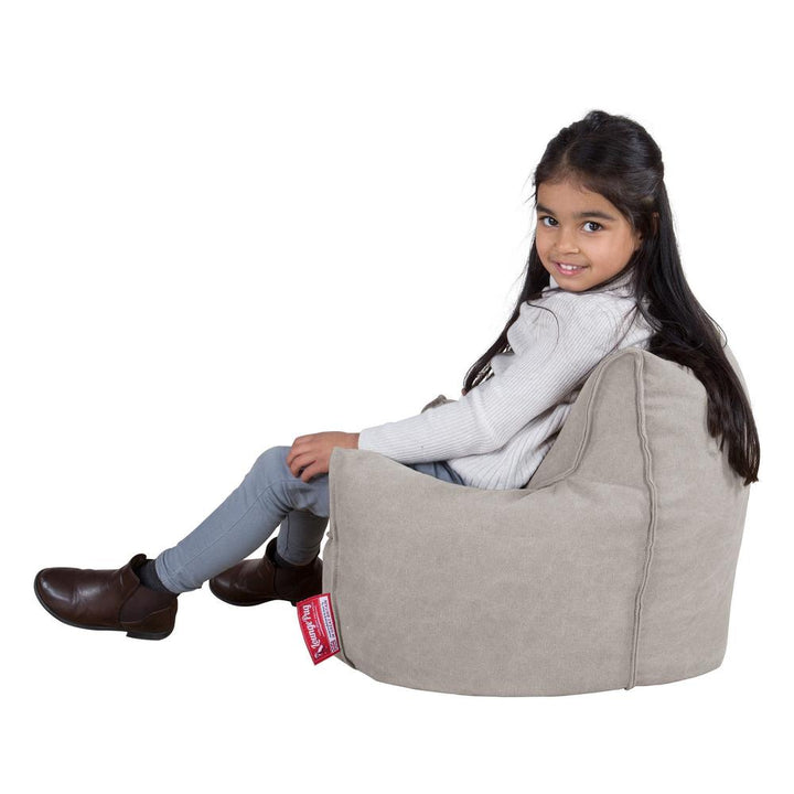 Toddlers' Armchair 1-3 yr Bean Bag - Canvas Pewter 01