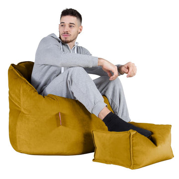 Cuddle Up Beanbag Chair - Velvet Gold 05