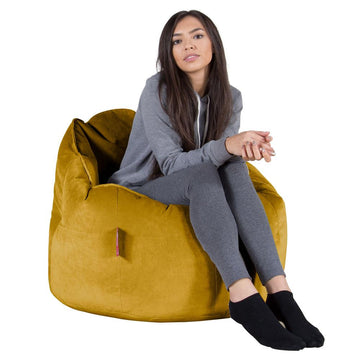 Cuddle Up Beanbag Chair - Velvet Gold 01