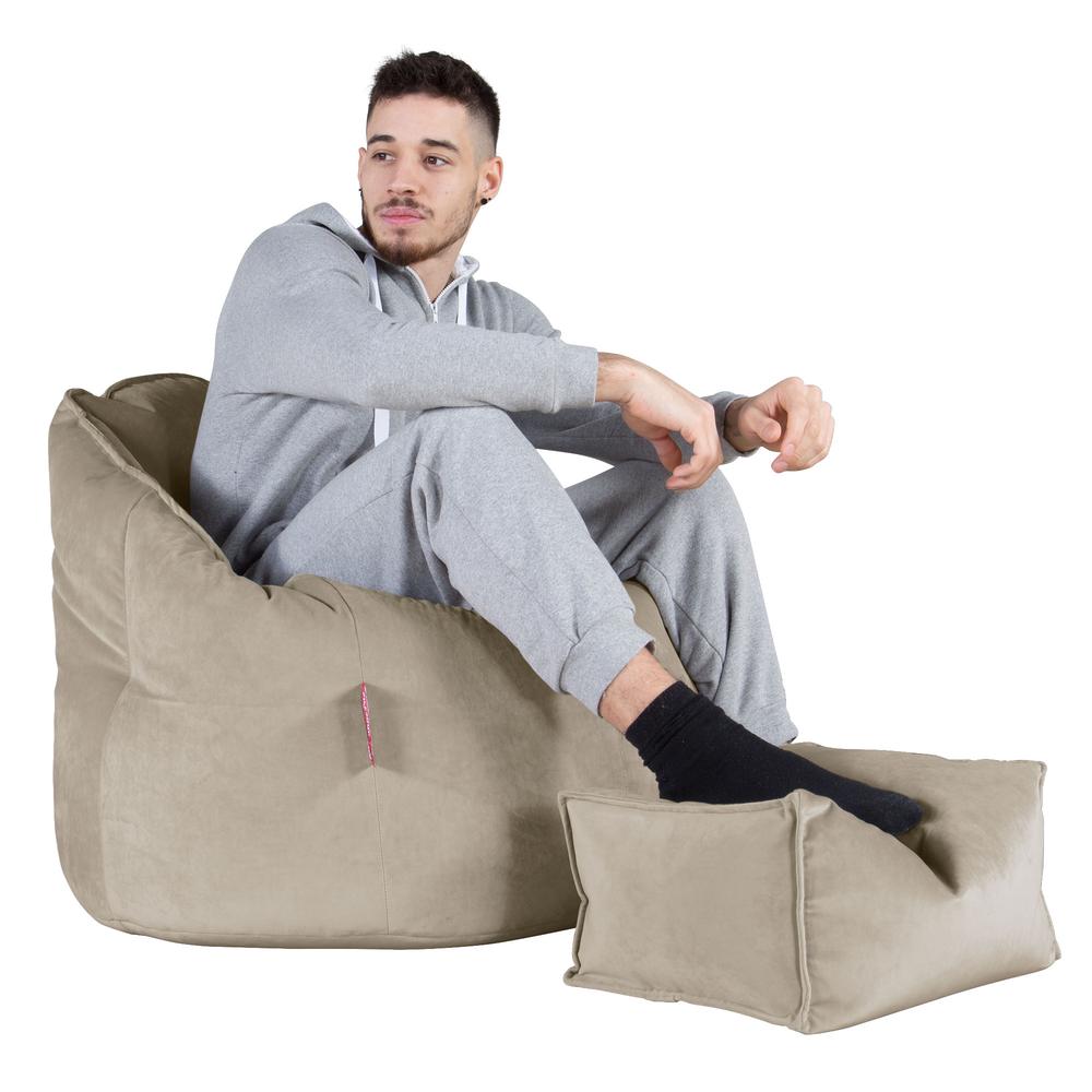 Cuddle Up Beanbag Chair - Velvet Mink 05