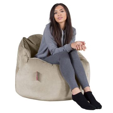 Cuddle Up Beanbag Chair - Velvet Mink 01