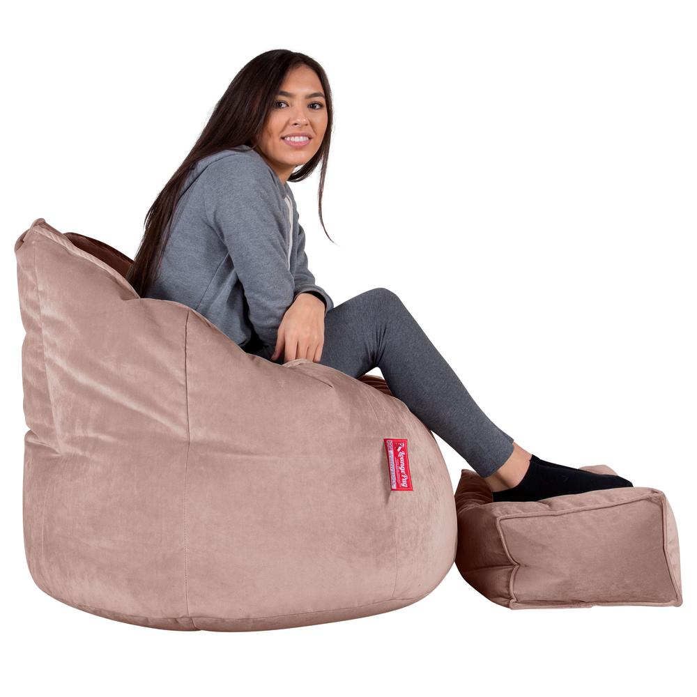 Cuddle Up Beanbag Chair - Velvet Rose Pink 03