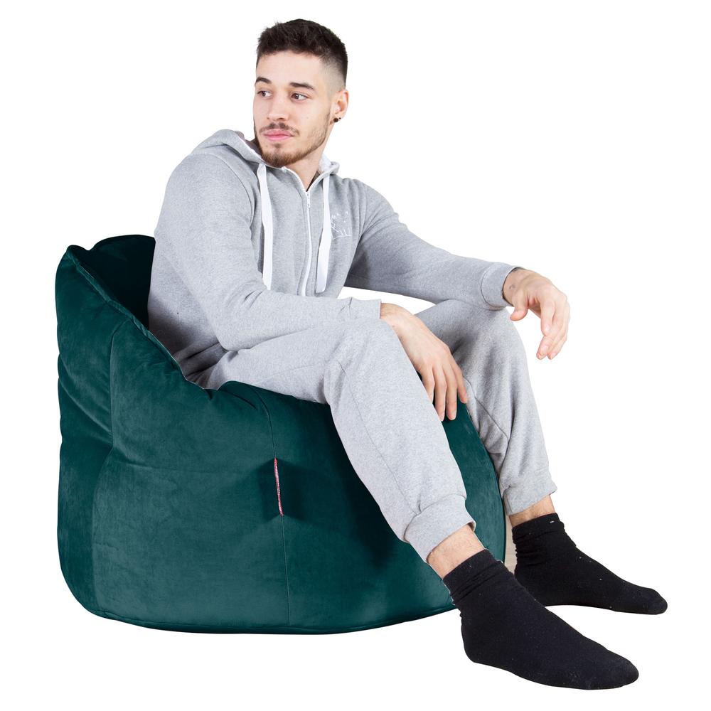 Cuddle Up Beanbag Chair - Velvet Teal 04