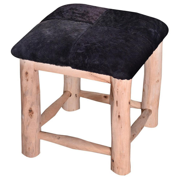 Jaipur Oriental Ottoman Footstool Pouffe Charcoal