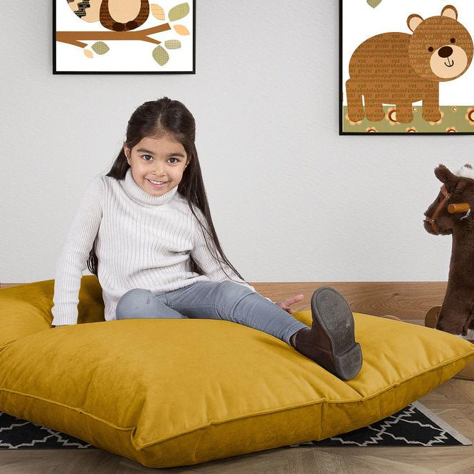 Junior Children's Beanbag - Velvet Gold 02