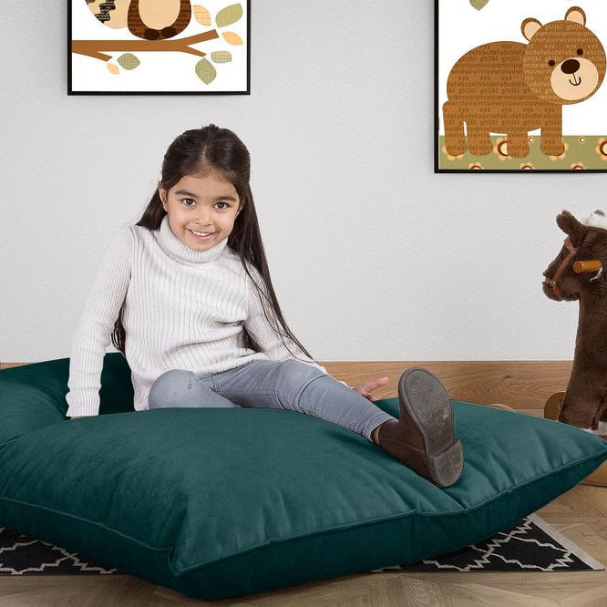 Junior Children's Beanbag - Velvet Teal 02