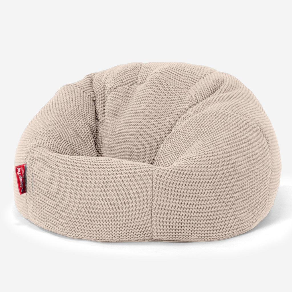 LOUNGE PUG ELLOS KNIT Kids' Bean Bag Chairs CLASSIC Gaming Chair Beanbags CREAM