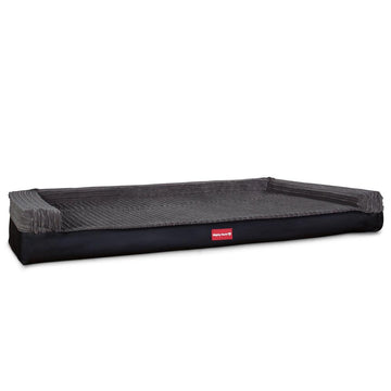 The Bench By Mighty-Bark Orthopedic Memory Foam Dog Bed Large Medium XXL Faux Leather Black