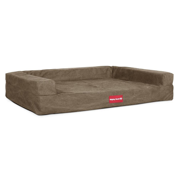 The Bench Orthopedic Memory Foam Dog Bed - Canvas Earth 01