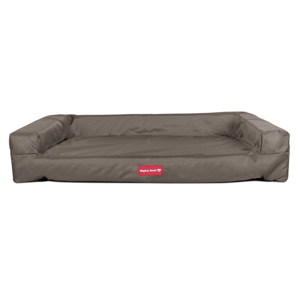 The Bench By Mighty-Bark Orthopedic Memory Foam Dog Bed Large Medium XXL Waterproof Grey