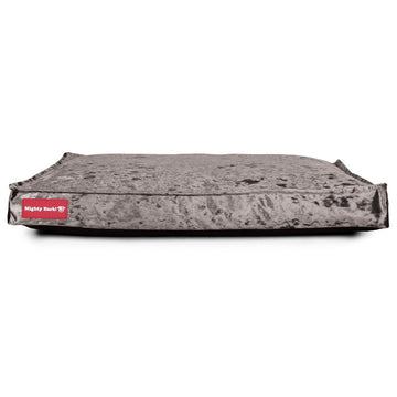 The Mattress By Mighty-Bark Orthopedic Classic Memory Foam Dog Bed Cushion For Pets Medium XXL Glitz Silver