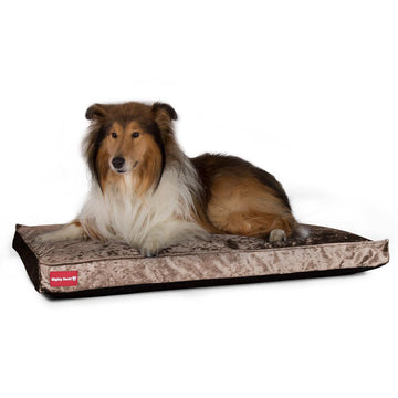 The Mattress By Mighty-Bark Orthopedic Classic Memory Foam Dog Bed Cushion For Pets Medium XXL Glitz Truffle