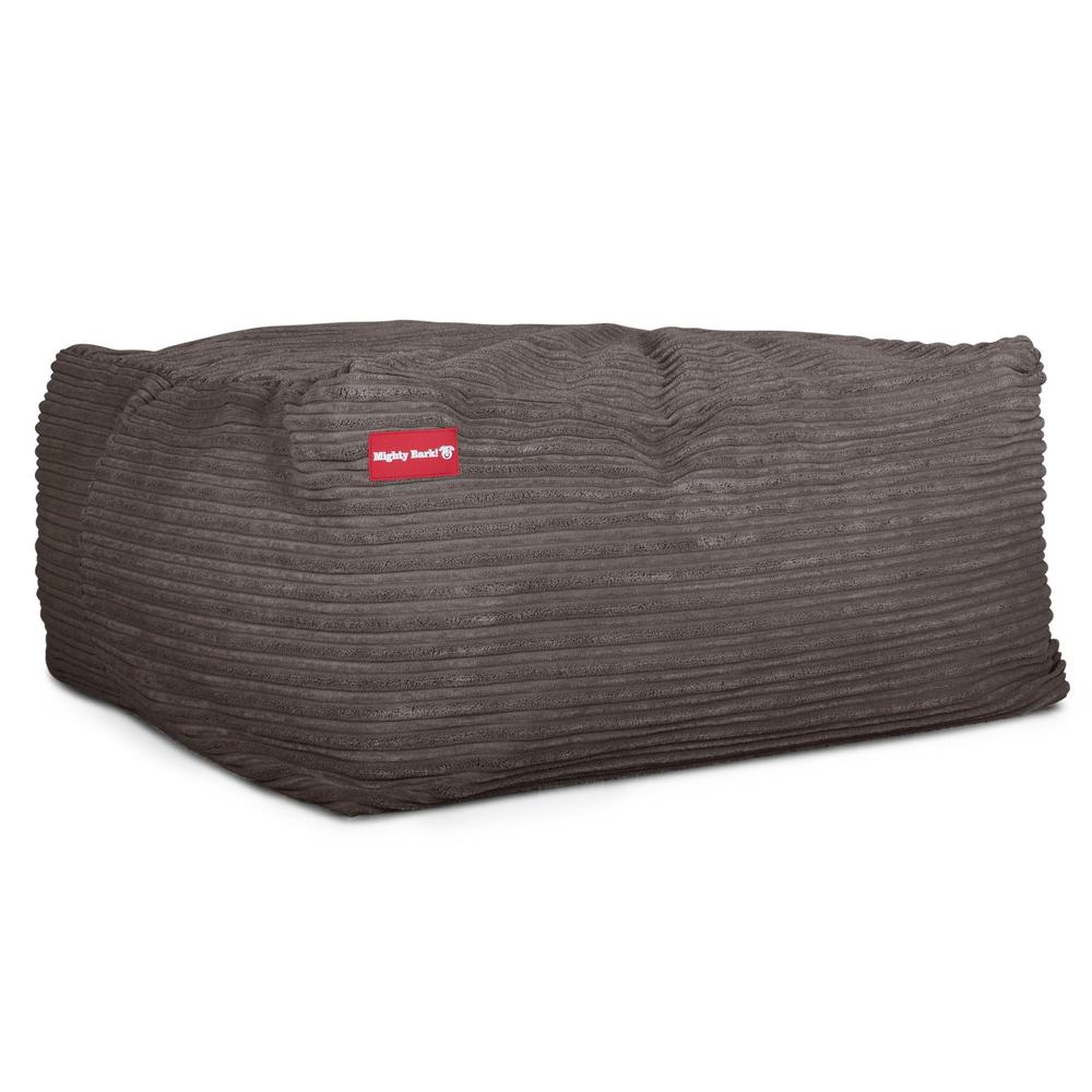 The Crash Pad By Mighty-Bark XXL Large Memory Foam Dog Bed Cord Graphite