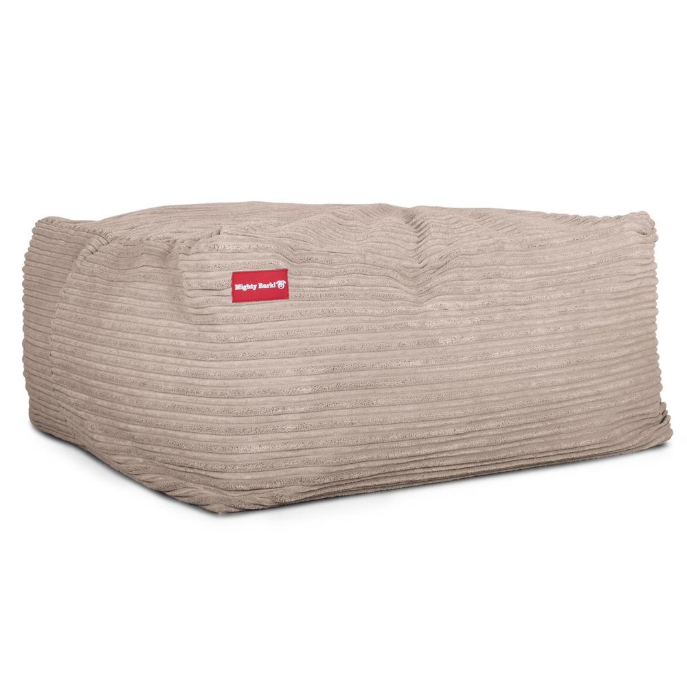 The Crash Pad By Mighty-Bark XXL Large Memory Foam Dog Bed Cord Mink