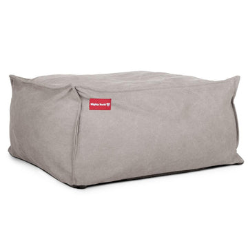 The Crash Pad Memory Foam Dog Bed - Canvas Pewter 03