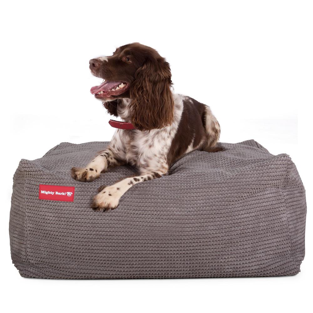 The Crash Pad By Mighty-Bark XXL Large Memory Foam Dog Bed Pom Pom Charcoal