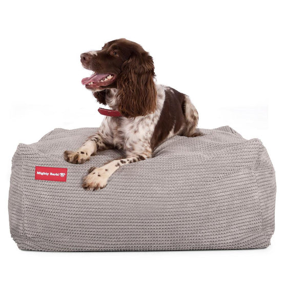 The Crash Pad By Mighty-Bark XXL Large Memory Foam Dog Bed Pom Pom Mink