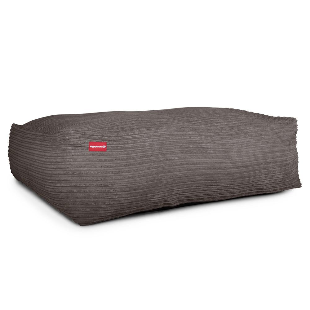 The Crash Pad By Mighty-Bark XXL Large Memory Foam Dog Bed Cord Graphite