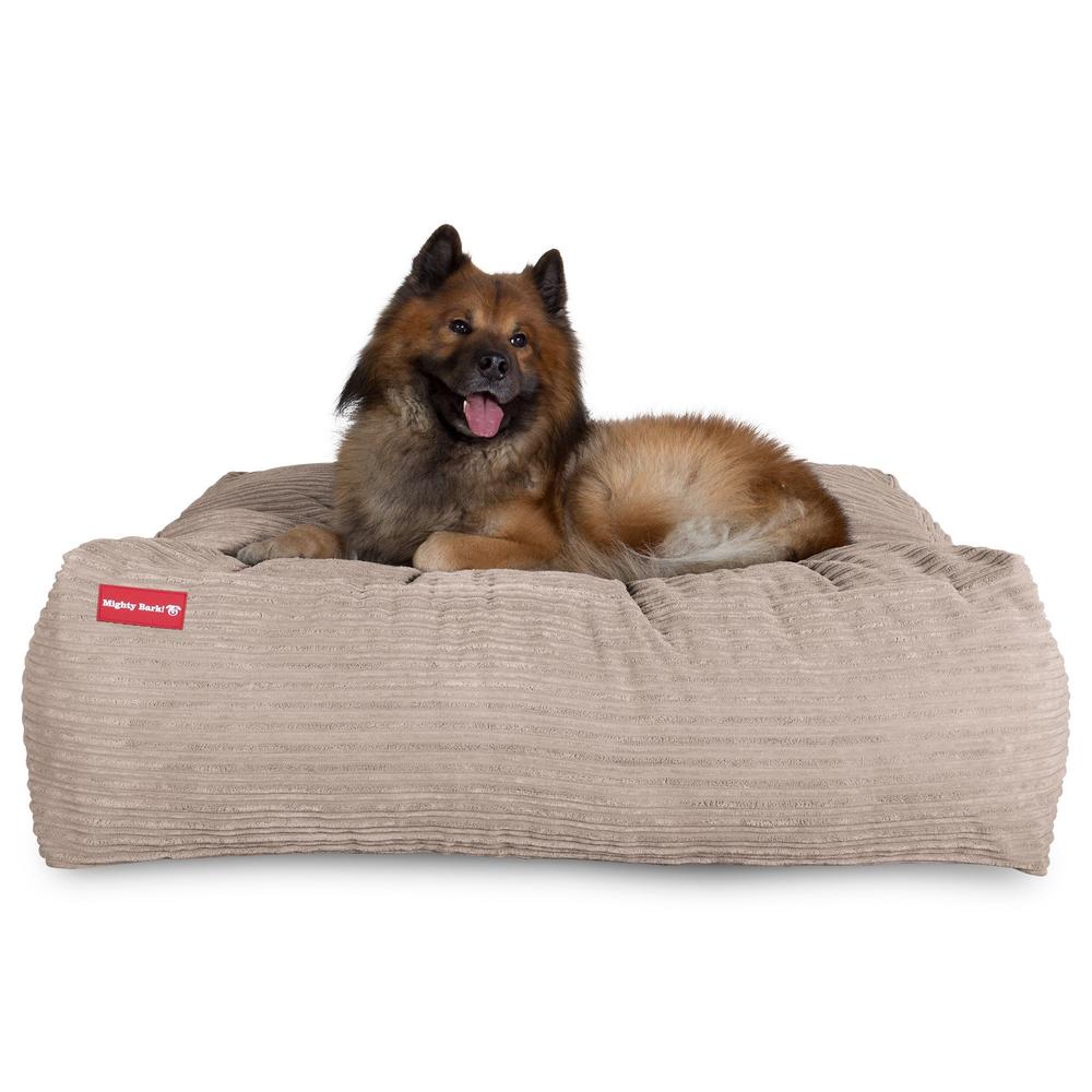 The Crash Pad By Mighty-Bark XXL Large Memory Foam Dog Bed Cord Mink