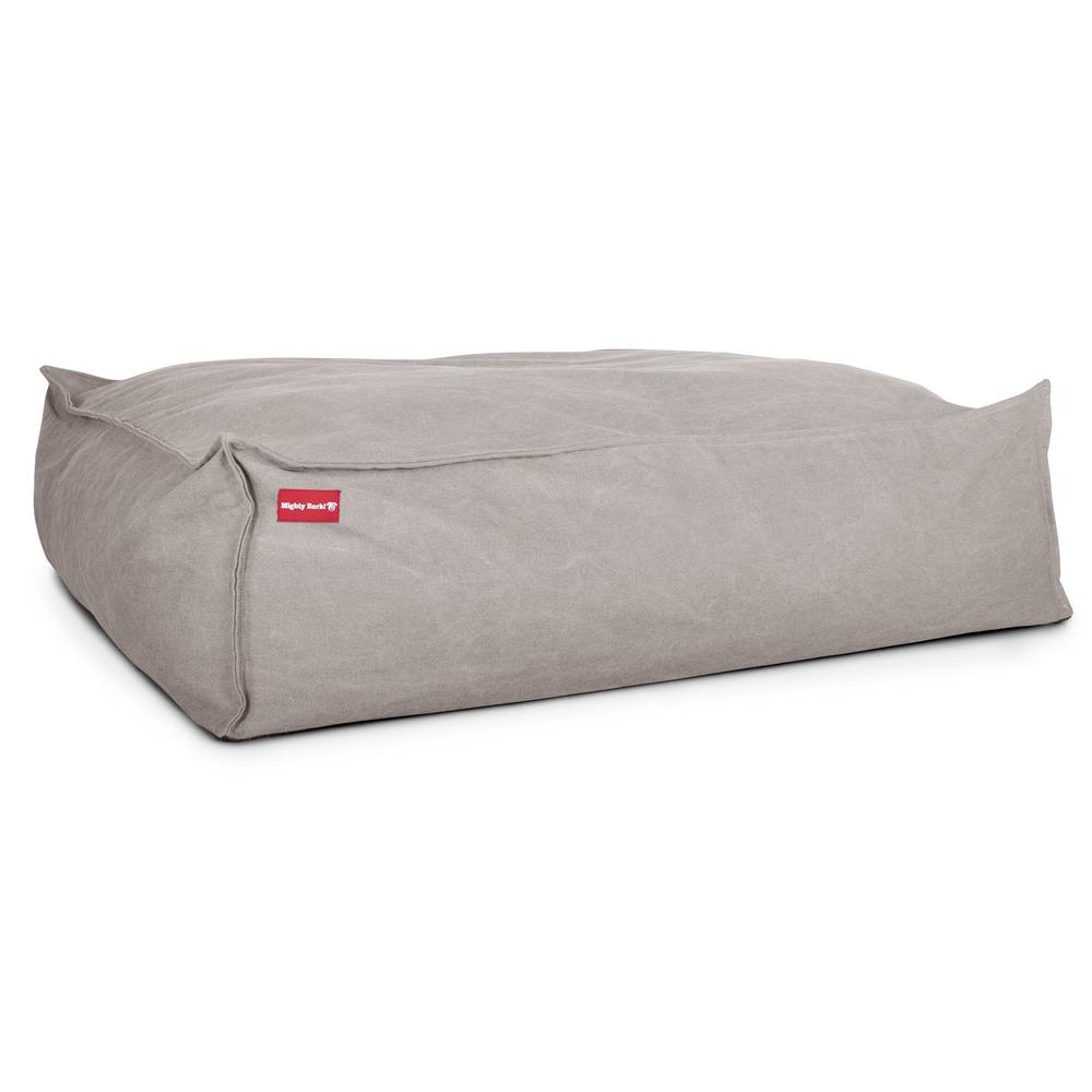 The Crash Pad Memory Foam Dog Bed - Canvas Pewter 05