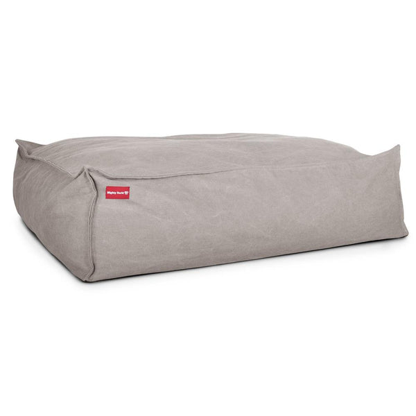 The Crash Pad Memory Foam Dog Bed - Canvas Pewter 01