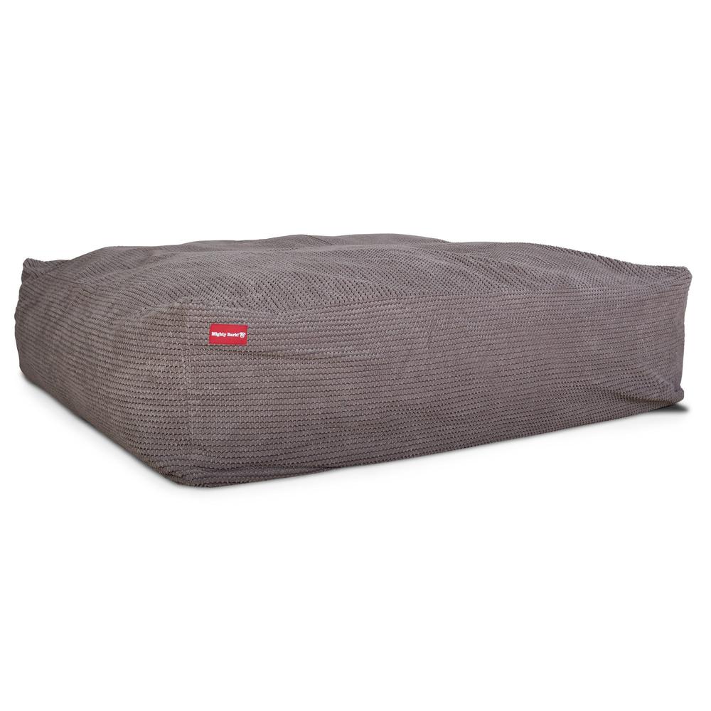 The Crash Pad By Mighty-Bark XXL Large Memory Foam Dog Bed Pom Pom Charcoal