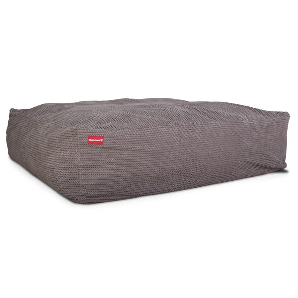 The Crash Pad By Mighty-Bark XXL Large Memory Foam Dog Bed Pom Pom Charcoal