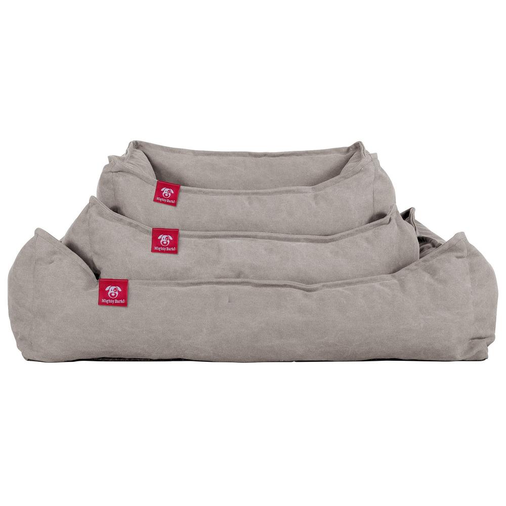The Nest Orthopedic Memory Foam Dog Bed - Canvas Pewter 01