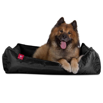 The Nest By Mighty-Bark Orthopedic Memory Foam Dog Bed Basket For Pets Small Medium Large Waterproof Black