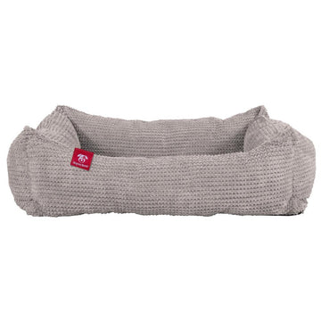 The Nest By Mighty-Bark Orthopedic Memory Foam Dog Bed Basket For Pets Small Medium Large Pom Pom Mink