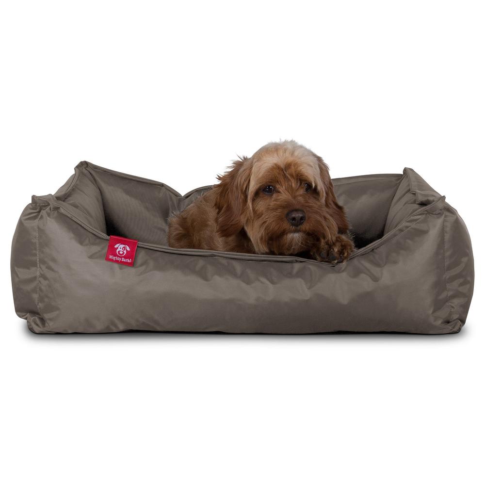 The Nest By Mighty-Bark Orthopedic Memory Foam Dog Bed Basket For Pets Small Medium Large Waterproof Grey