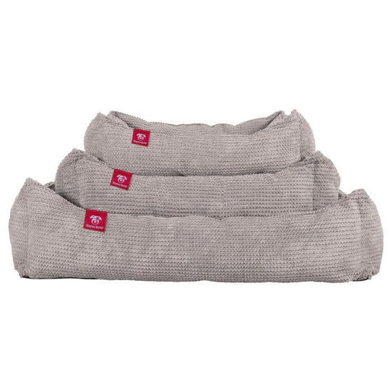 The Nest By Mighty-Bark Orthopedic Memory Foam Dog Bed Basket For Pets Small Medium Large Pom Pom Mink