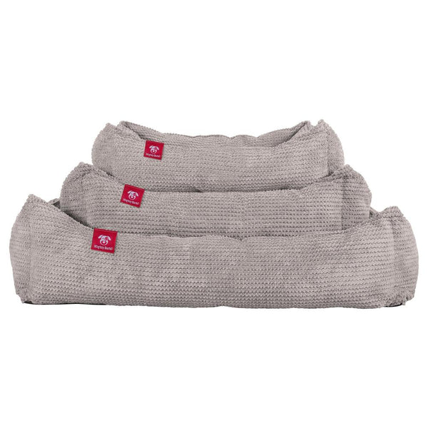 The Nest By Mighty-Bark Orthopedic Memory Foam Dog Bed Basket For Pets Small Medium Large Pom Pom Mink