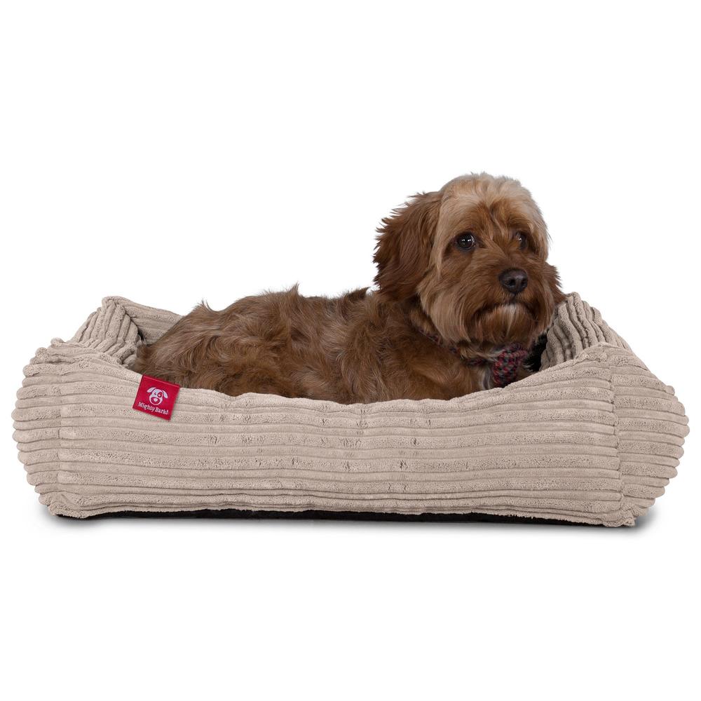 The Nest By Mighty-Bark Orthopedic Memory Foam Dog Bed Basket For Pets Small Medium Large Cord Mink