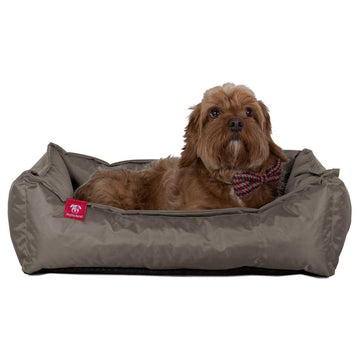 The Nest By Mighty-Bark Orthopedic Memory Foam Dog Bed Basket For Pets Small Medium Large Waterproof Grey