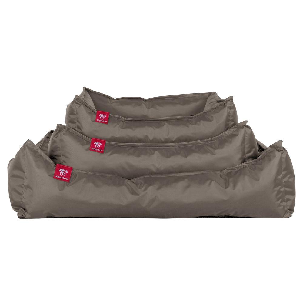 The Nest By Mighty-Bark Orthopedic Memory Foam Dog Bed Basket For Pets Small Medium Large Waterproof Grey