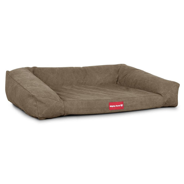 The Sofa Orthopedic Memory Foam Sofa Dog Bed - Canvas Earth 01