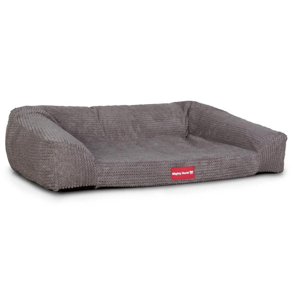 The Sofa By Mighty-Bark Orthopedic Memory Foam Sofa Dog Bed Large Medium XXL Pom Pom Charcoal