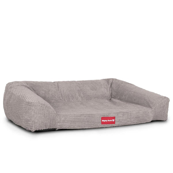 The Sofa By Mighty-Bark Orthopedic Memory Foam Sofa Dog Bed Large Medium XXL Pom Pom Mink