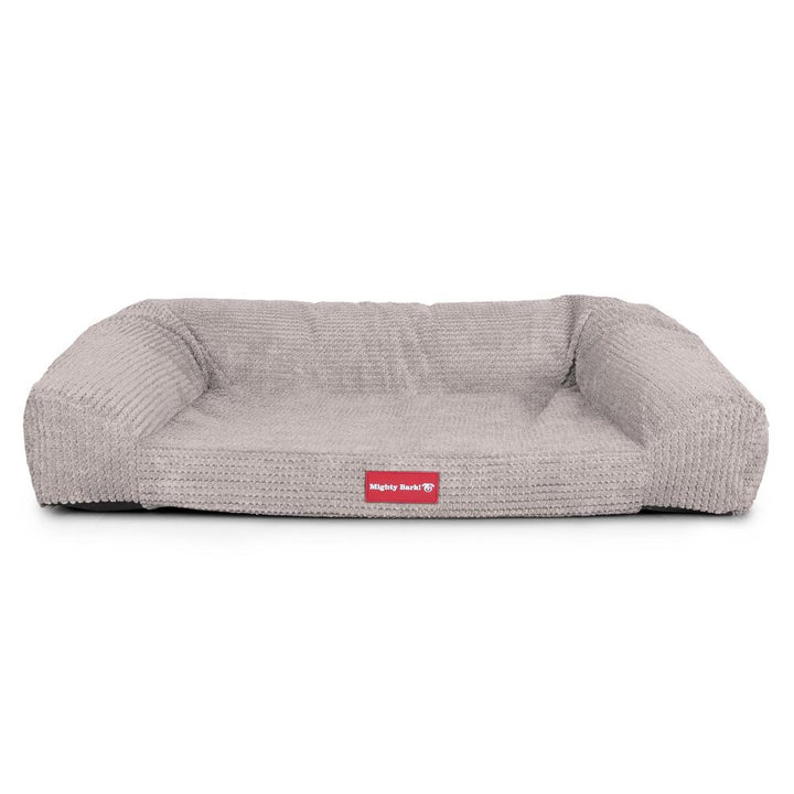 The Sofa By Mighty-Bark Orthopedic Memory Foam Sofa Dog Bed Large Medium XXL Pom Pom Mink