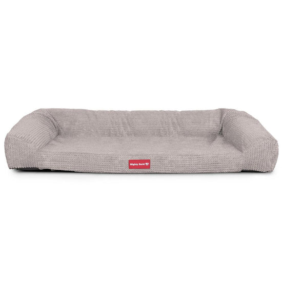 The Sofa By Mighty-Bark Orthopedic Memory Foam Sofa Dog Bed Large Medium XXL Pom Pom Mink