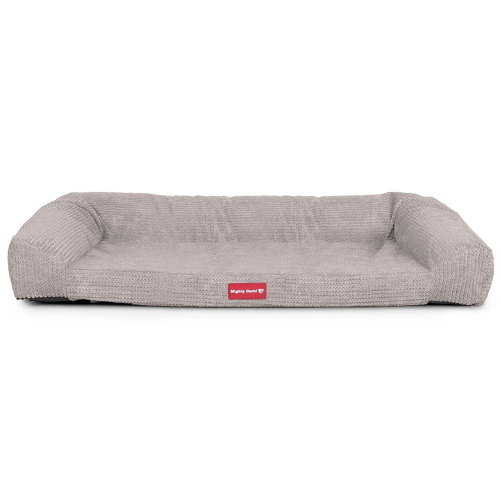 The Sofa By Mighty-Bark Orthopedic Memory Foam Sofa Dog Bed Large Medium XXL Pom Pom Mink