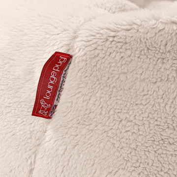XXL Cuddle Cushion - Teddy Faux Fur Cream 02